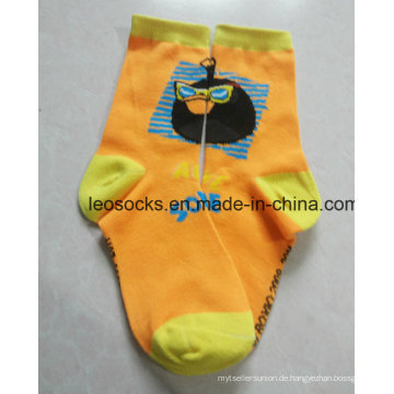 Weiche Kindersocken im Cartoon-Design mit Vogel-Design